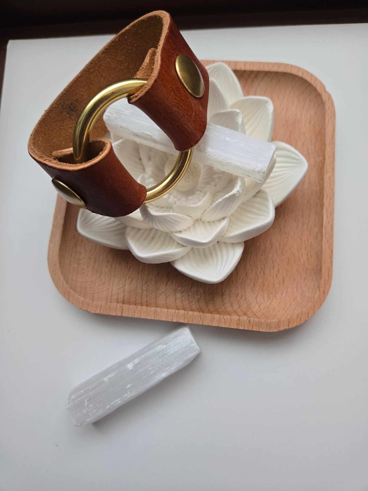 Leather O Ring Bracelet