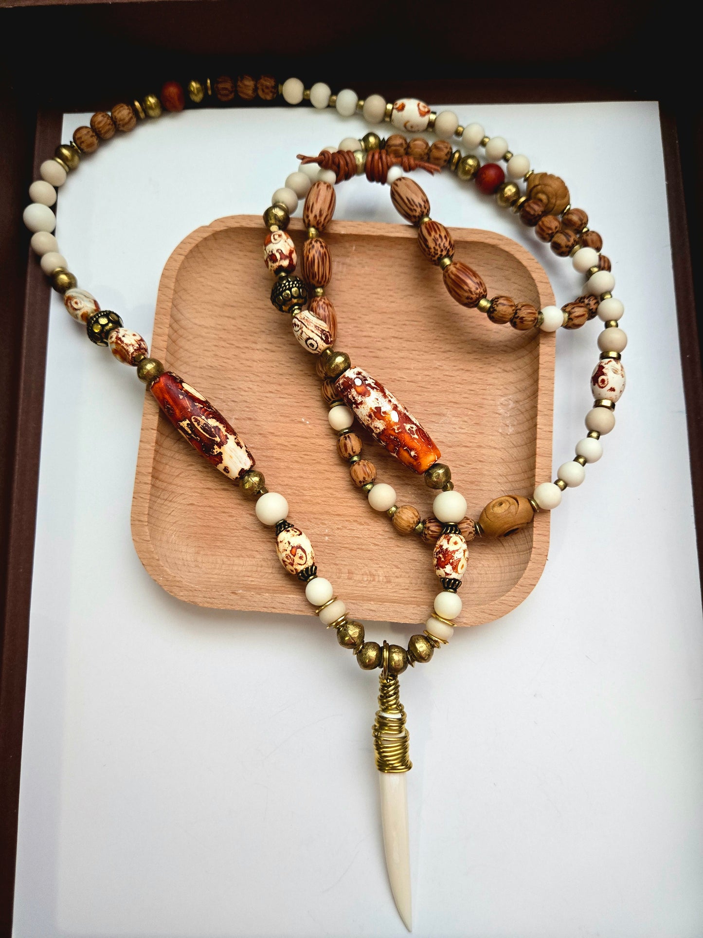 “Spirit of the Earthsong” - Brass Wrapped Bone