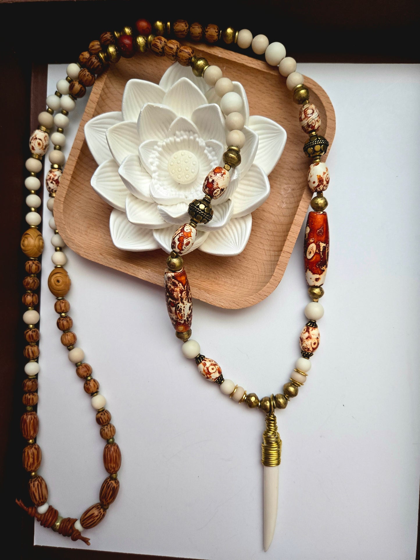 “Spirit of the Earthsong” - Brass Wrapped Bone