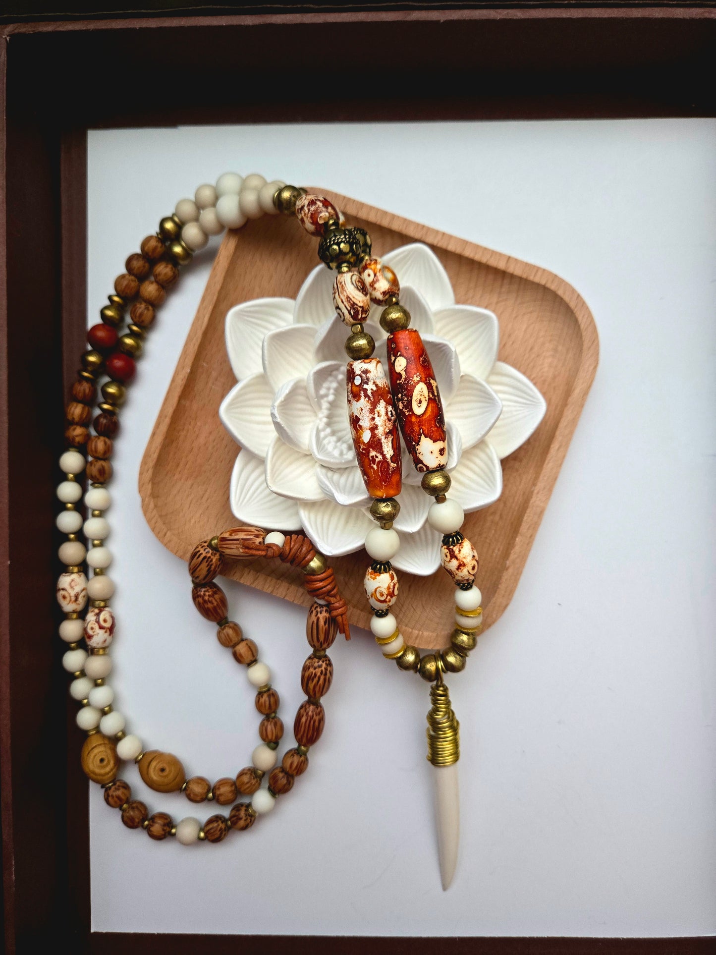 “Spirit of the Earthsong” - Brass Wrapped Bone