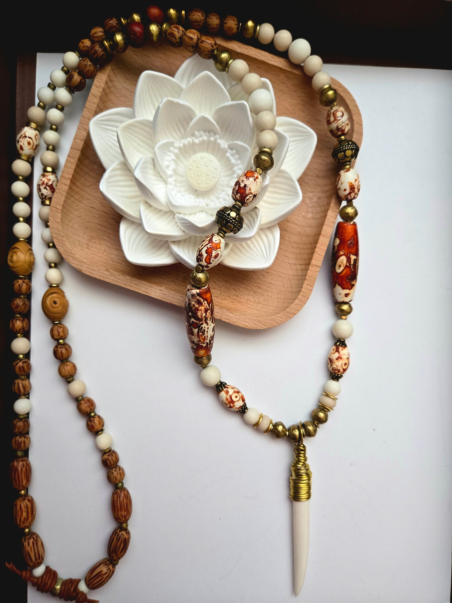 “Spirit of the Earthsong” - Brass Wrapped Bone