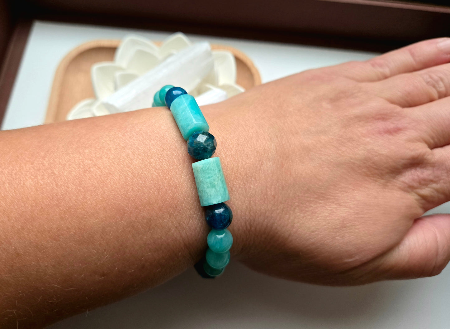 Amazonite & Apatite Bracelet
