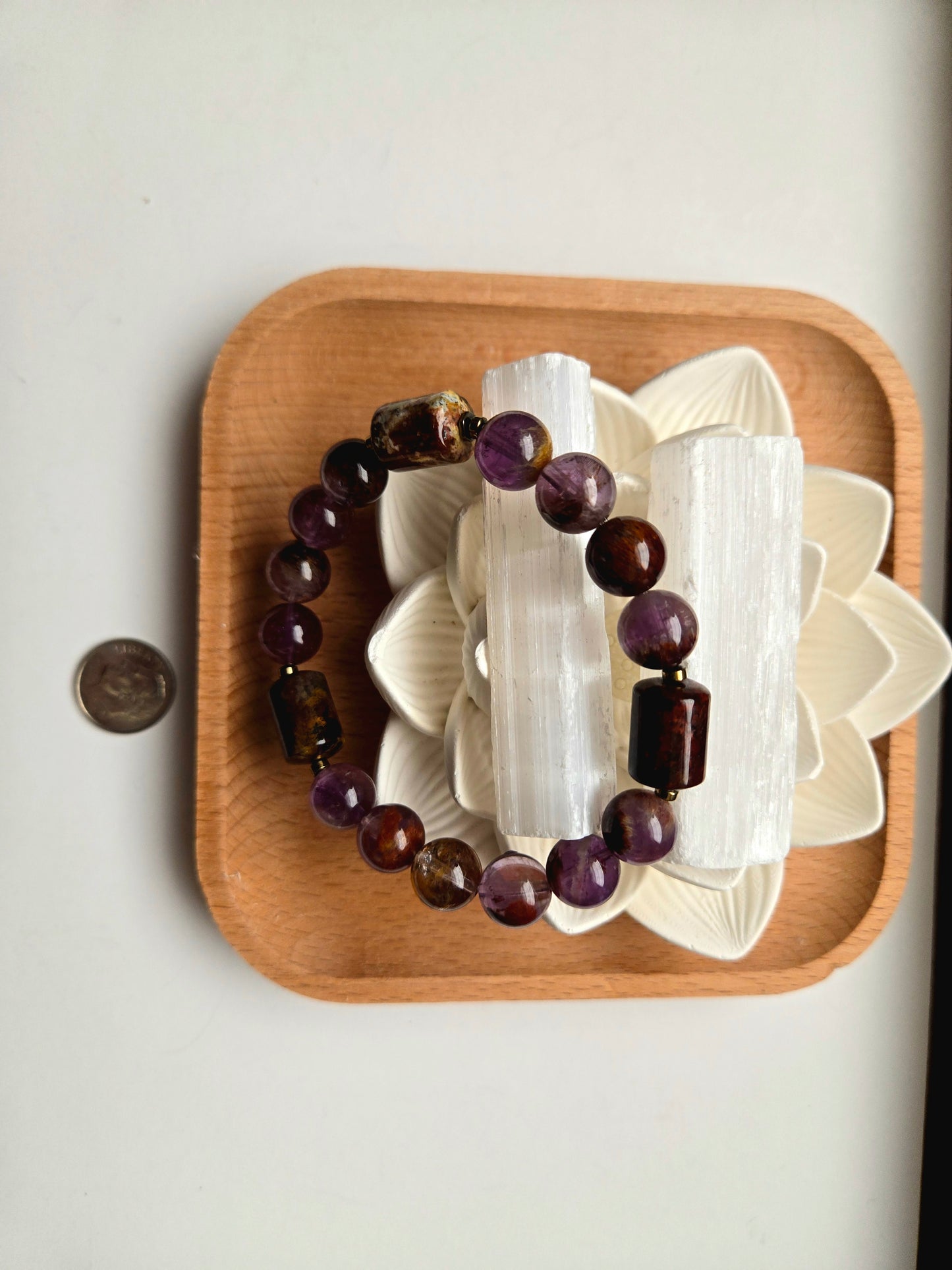 Super 7 & Laguna Lace Agate Bracelet