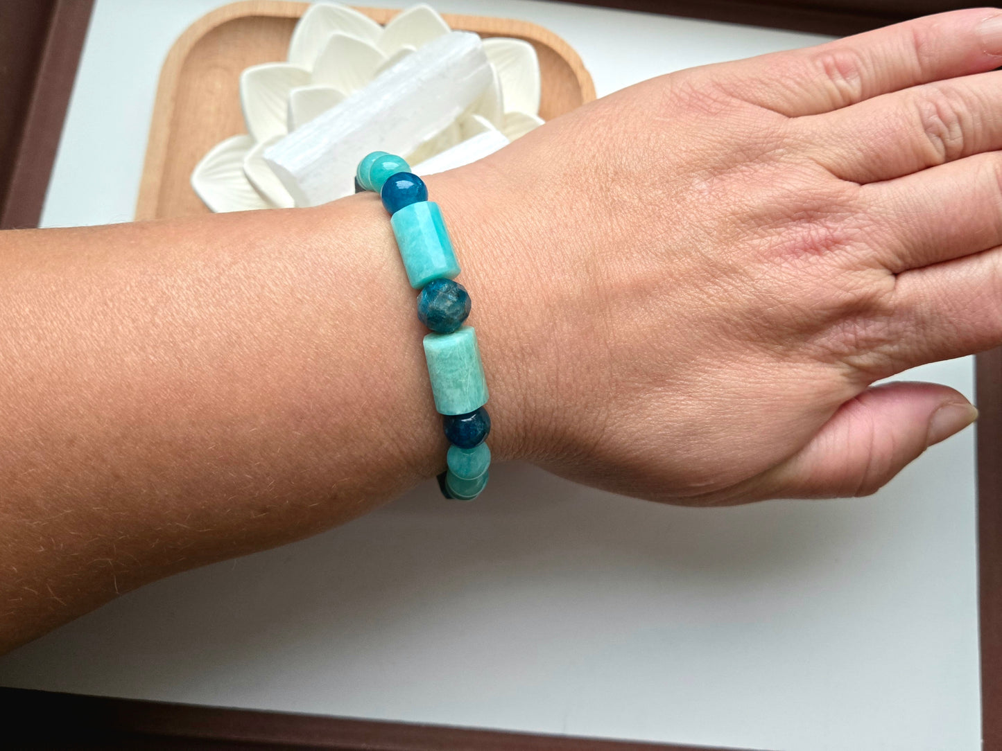 Amazonite & Apatite Bracelet