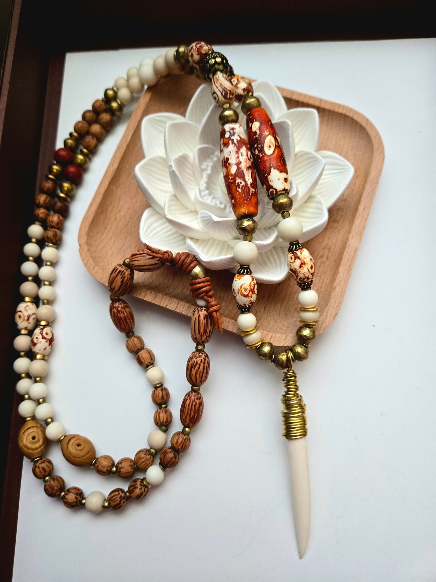 “Spirit of the Earthsong” - Brass Wrapped Bone