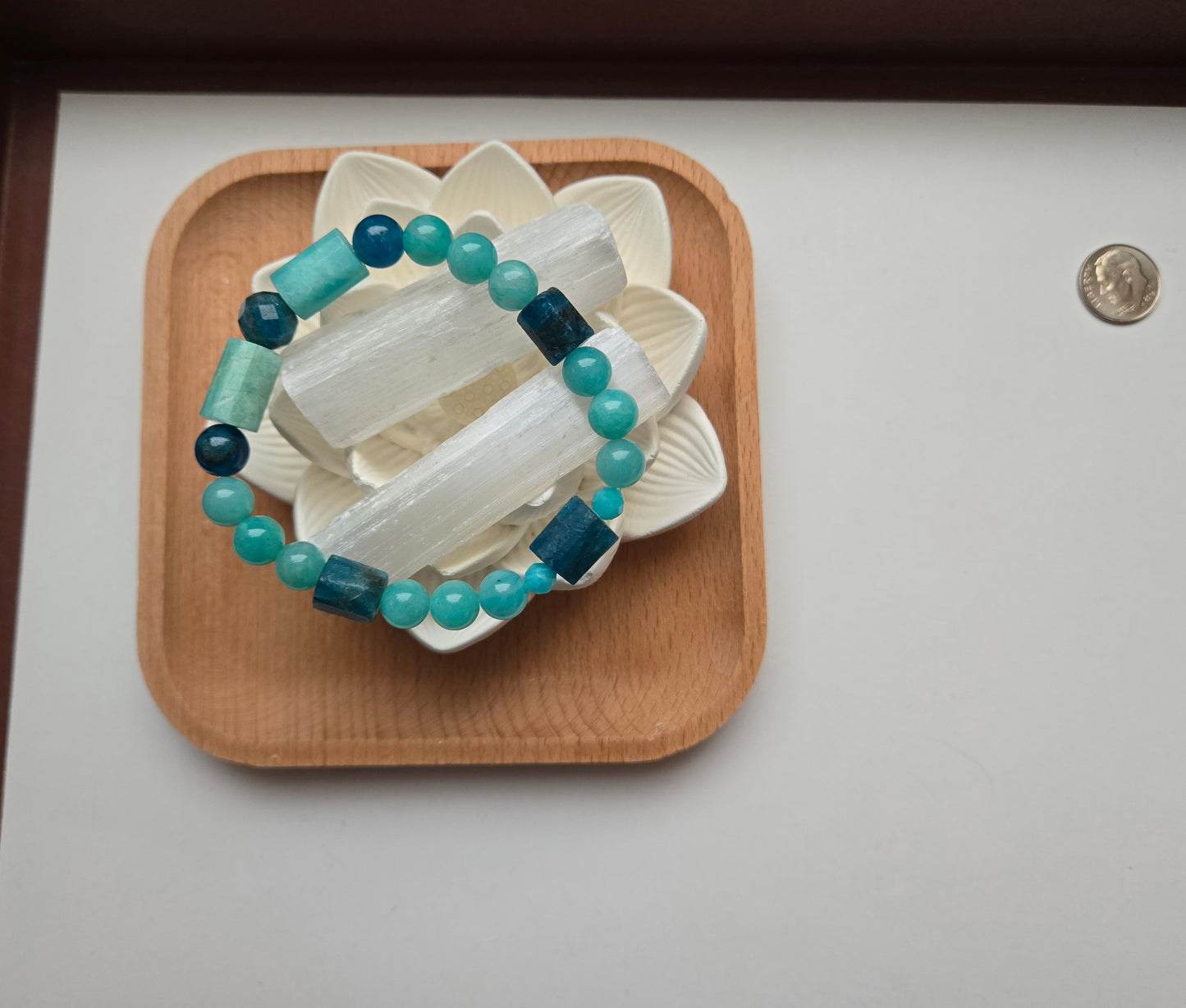 Amazonite & Apatite Bracelet