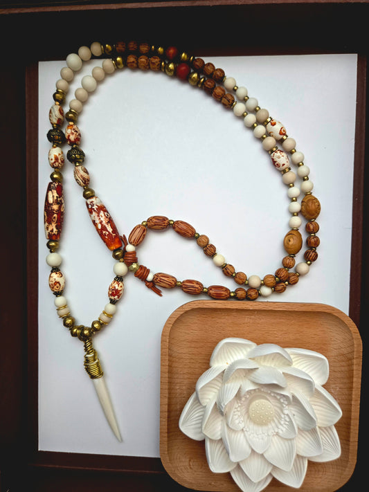 “Spirit of the Earthsong” - Brass Wrapped Bone