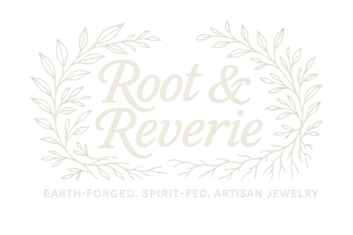 Root & Reverie elegant script logo with botanical elements